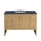 James Martin Vanities Hudson 48in Single Vanity, Light Natural Oak w/ 3 CM Charcoal Soapstone Top 435-V48-LNO-3CSP - alternate 1